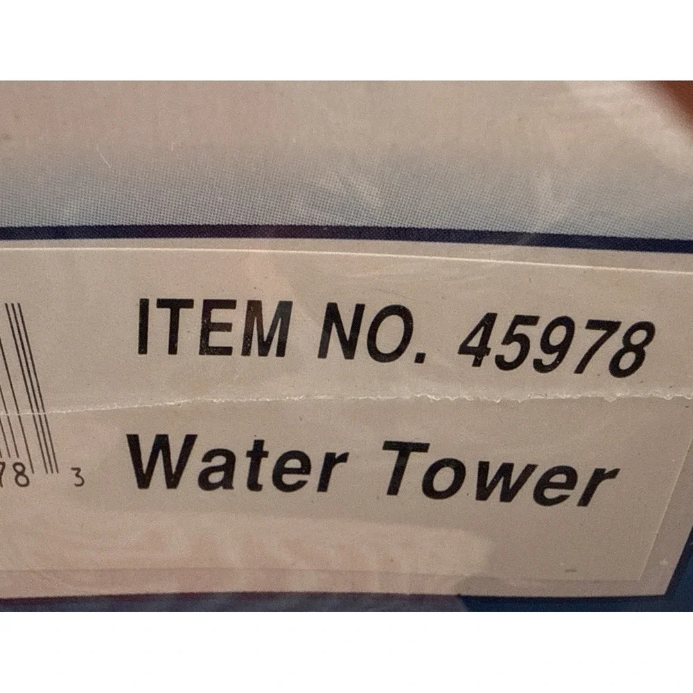 Plasticville USA Bachman Water Tower Item # 45978 New In Factory Sealed Box